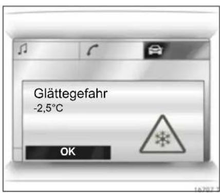 Glättegefahr -2,5°C OK