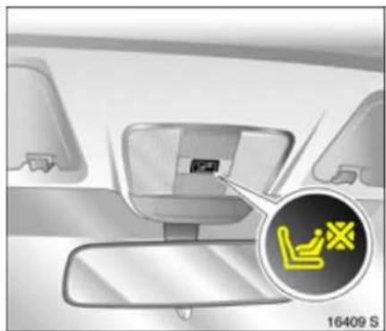 OPEL Tigra TwinTop (2009) - Kontrollleuchte 📁 für Opel Kindersicherheitssysteme mit Transpondern ✱ - 1