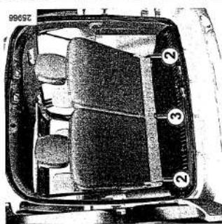 DACIA Logan MCV (2006) - SITZE DER ZWEITEN SITZREIHE HINTEN: Verstellmoğlichkeiten - 2