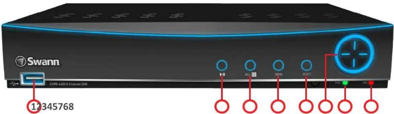 Swann DVR8-420C 8 Channel DVR 12345768