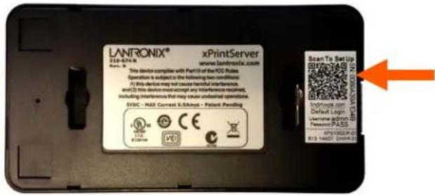 LANTRONIX® 310-874-R xPrintServer www.lantronix.com This device complies with Part1 of the ICC rules. Operation is subject to the following two conditions: 1) this device may not cause femoral interference, and 2) this device must accept any interference matched, including interference that may cause undistated operation. SYDC - MAX Current & Survey - Patient Pending Scan To Setup Default Login Licensee: ACHW Passive PASS APR190204-03 B13 140051 CHINA 519