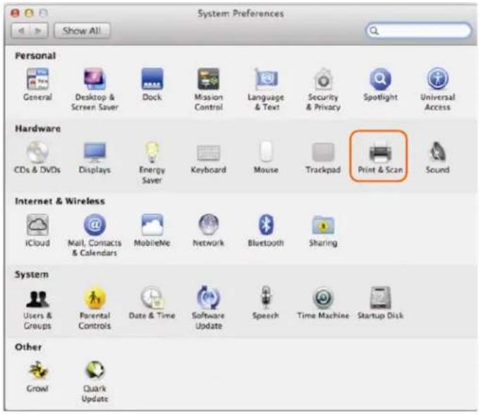 System Preferences Show All Personal General Desktop & Screen Saver Dock Mission Control Language & Text Security & Privacy Spotlight Universal Access Hardware CDs & DVDs Displays Energy Saver Keyboard Mouse Trackpad Print & Scan Sound Internet & Wireless ICloud Mail, Contacts & Calendars MobileMe Network Bluetooth Sharing System Users & Groups Parental Controls Date & Time Software Update Speech Time Machine Startup Disk Other Crowl Quark Update