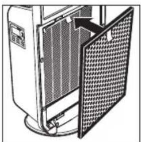 Diagram of a server rack with ventilation grilles and a mesh cover (no text or symbols)