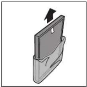 Illustration of a mechanical component with an arrow indicating direction (no text or symbols)