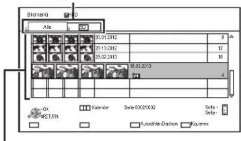 Stellen0 Alte 10.01.2012 29.10.2012 25.02.2013 16.03.2013 4 OK RETURN Kalendar Seite 0002/0002 Seite + Seite - Auswahlen/Dashlow Koperten