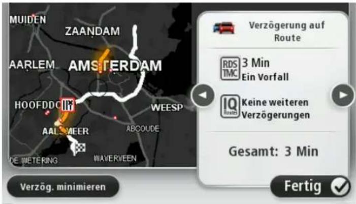MUIDEN ZAANDAM AARLEM AMSTERDAM HOOFDDC WEE5P AALMEER ABCOUDE DE METERING MAVERVEEN Verzög. minimieren Verzögerung auf Route RDS 3 Min TMK Ein Vorfall IQ Keine weiteren Verzögerungen Gesamt: 3 Min Fertig