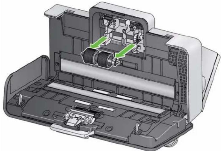 KODAK ScanMate i1180L - Auswechseln der Einzugsrolle - 4