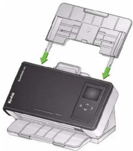 KODAK ScanMate i1180L - Installieren des Einzugsfachs - 1