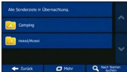BLAUPUNKT Travel Pilot 54 1081234550001 - Alle Sonderziele auflisten - 1