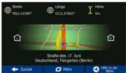 BLAUPUNKT Travel Pilot 54 1081234550001 - Details zur aktuellen Position abrufen (Wo bin ich?) - 1