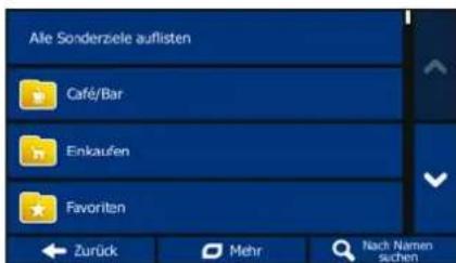 BLAUPUNKT Travel Pilot 54 1081234550001 - Alle Sonderziele auflisten - 1