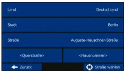 BLAUPUNKT Travel Pilot 54 1081234550001 - Den Mittelpunkt einer Straße als Ziel wählen - 9