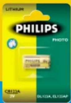 LITHIUM PHILIPS PHOTO CRI23A 39 OL123A, EL123AP