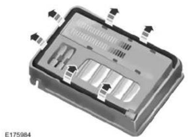 3D diagram of a device casing with ventilation slots and airflow arrows (no text or symbols)
