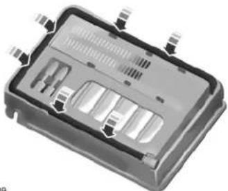 3D rendering of a mechanical housing or enclosure with internal compartments and mounting features (no text or symbols visible)