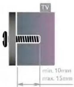 TV min. 10mm max. 15mm
