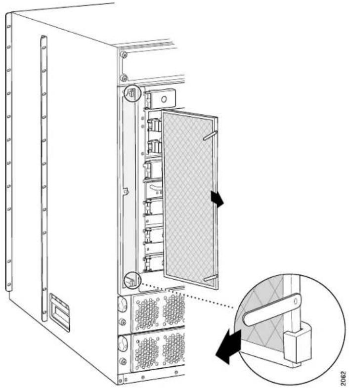 Juniper T1600 - Removing a Rear T1600 Air Filter - 2