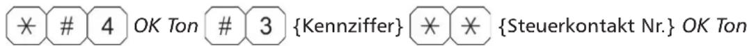※ # 4 OK Ton # 3 {Kennziffer} ※ ※ {Steuerkontakt Nr.} OK Ton