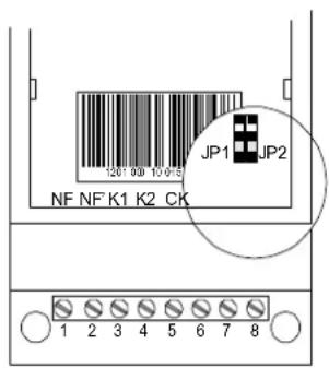 JP1 JP2 NF NF K1 K2 CK 1 2 3 4 5 6 7 8