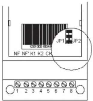 1200 000 100H5 NF NF' K1 K2 CK JP1 JP2 1 2 3 4 5 6 7 8