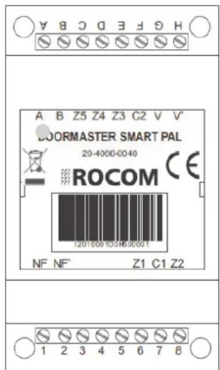 A B Z5 Z4 Z3 C2 V V BOORMASTER SMART PAL 20-4000-0040 ROCOM 12010091201680001 NF NF° Z1 C1 Z2 1 2 3 4 5 6 7 8