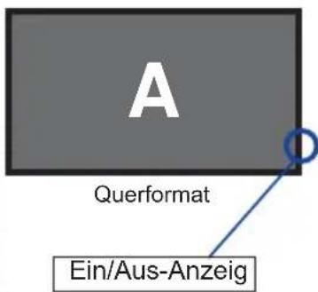A Querformat Ein/Aus-Anzeig