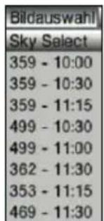 Bildauswahl Sky Select 359 - 10:00 359 - 10:30 359 - 11:15 499 - 10:30 499 - 11:00 362 - 11:30 353 - 11:15 469 - 11:30