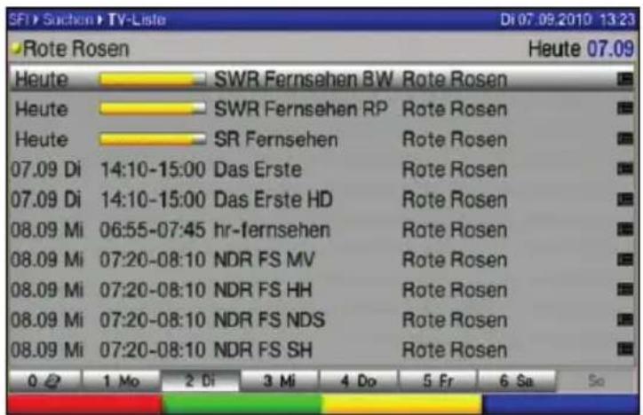 SFI > Suchen > TV-Liste Di 07.09.2010 13:23 Rote Rosen Heute 07.09 Heute SWR Fernsehen BW Rote Rosen Heute SWR Fernsehen RP Rote Rosen Heute SR Fernsehen Rote Rosen 07.09 Di 14:10-15:00 Das Erste Rote Rosen 07.09 Di 14:10-15:00 Das Erste HD Rote Rosen 08.09 Mi 06:55-07:45 hr-fernsehen Rote Rosen 08.09 Mi 07:20-08:10 NDR FS MV Rote Rosen 08.09 Mi 07:20-08:10 NDR FS HH Rote Rosen 08.09 Mi 07:20-08:10 NDR FS NDS Rote Rosen 08.09 Mi 07:20-08:10 NDR FS SH Rote Rosen 0 2 1 Mo 2 Di 3 Mi 4 Do 5 Fr 6 Sa So