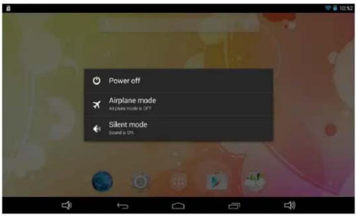DENVER TAQ-10162 - Ein- oder Ausschalten des Tablet-PCs - 1
