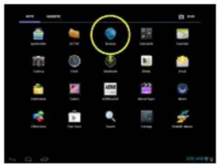 Difrnce DIT8020 - Launching the Web browser - 1