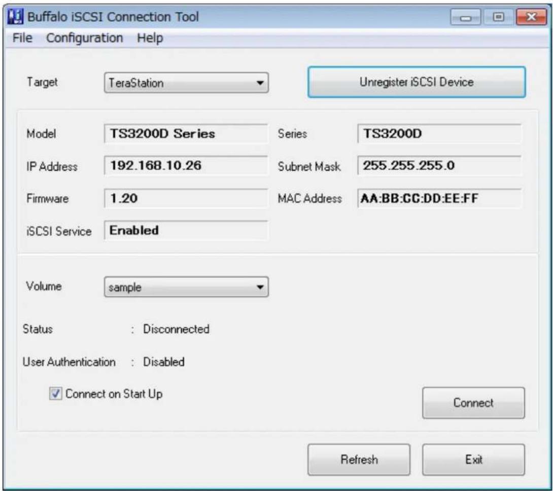 BUFFALO TeraStation 3200D - Connecting a Volume - 2