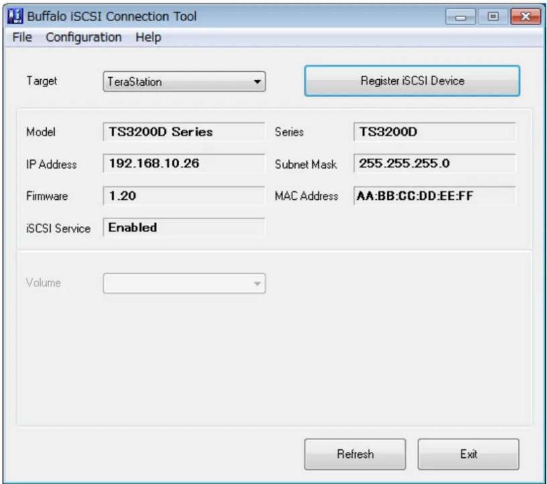 BUFFALO TeraStation 3200D - Using iSCSI Connection Tool - 1