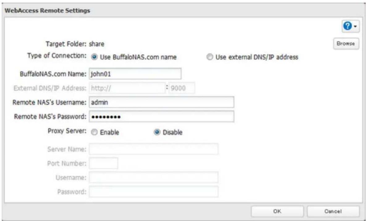 BUFFALO TeraStation 3200D - From Target Folder, select the shared folder that will be connected. - 1