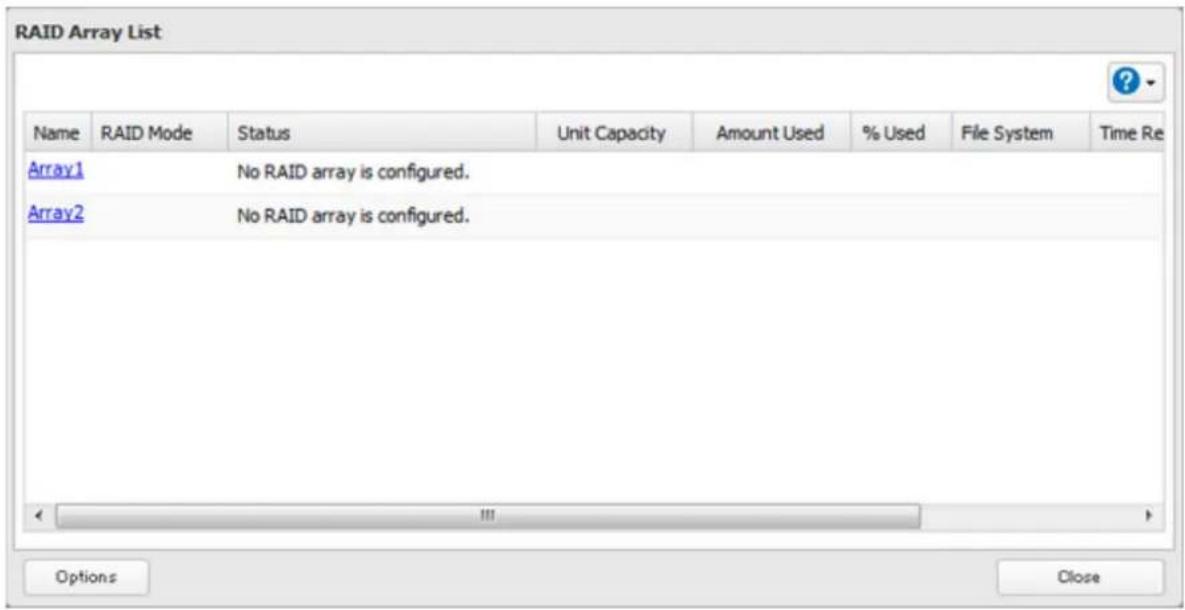 BUFFALO TeraStation 3200D - Choose a RAID array. - 1