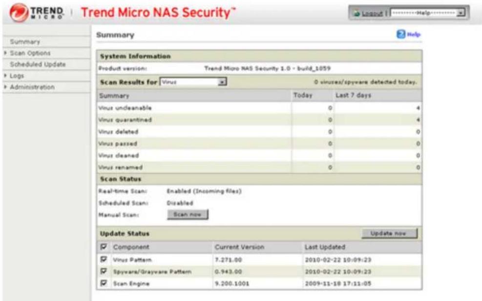 BUFFALO TeraStation 3200D - Trend Micro NAS Security settings will open. - 1