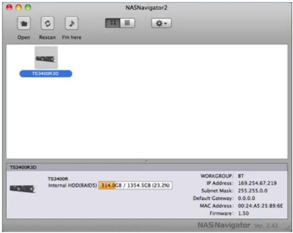 BUFFALO TeraStation 3200D - NAS Navigator2 for Mac - 2
