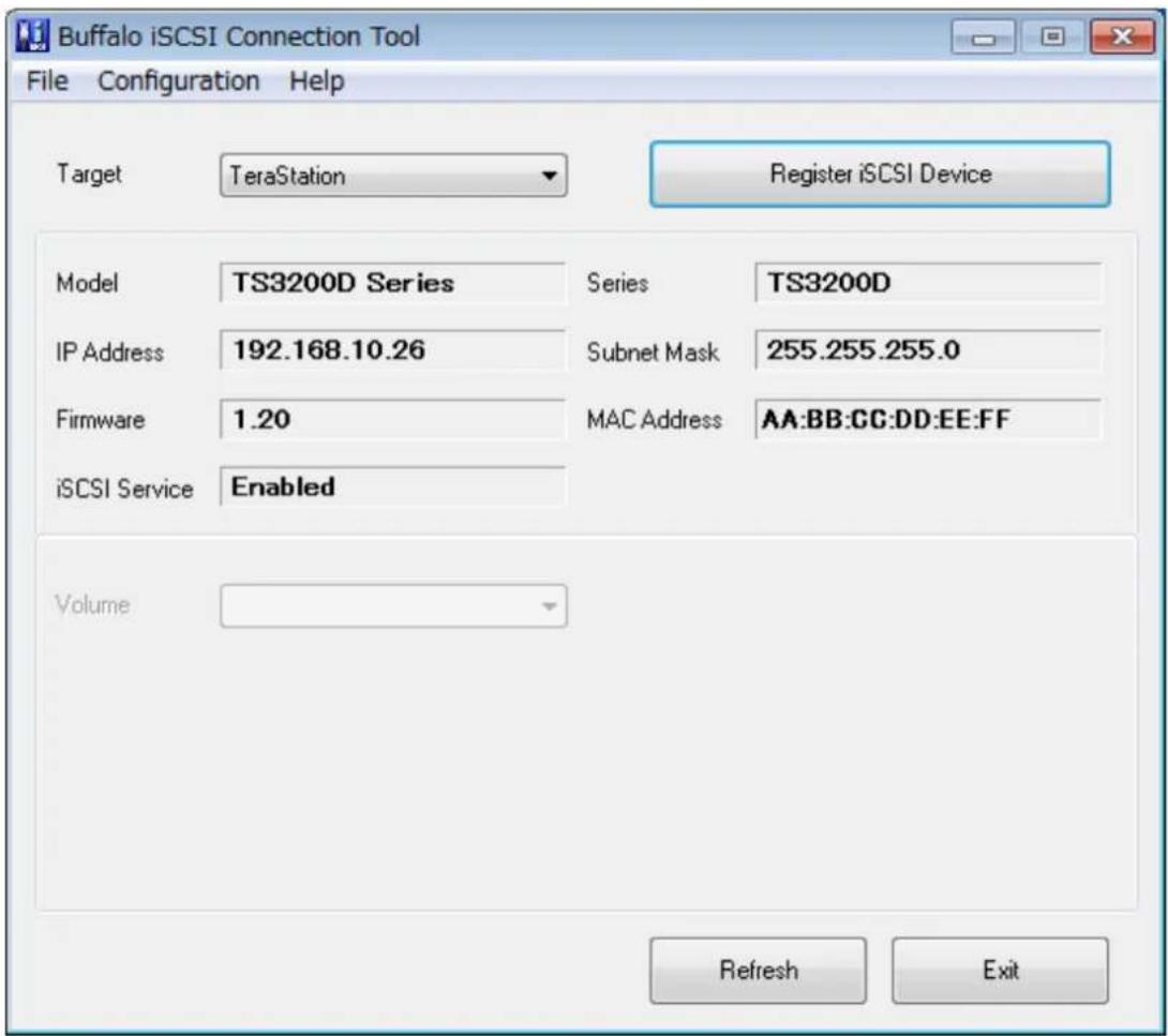 BUFFALO TeraStation 3200D - Using Buffalo iSCSI Connection Tool - 1