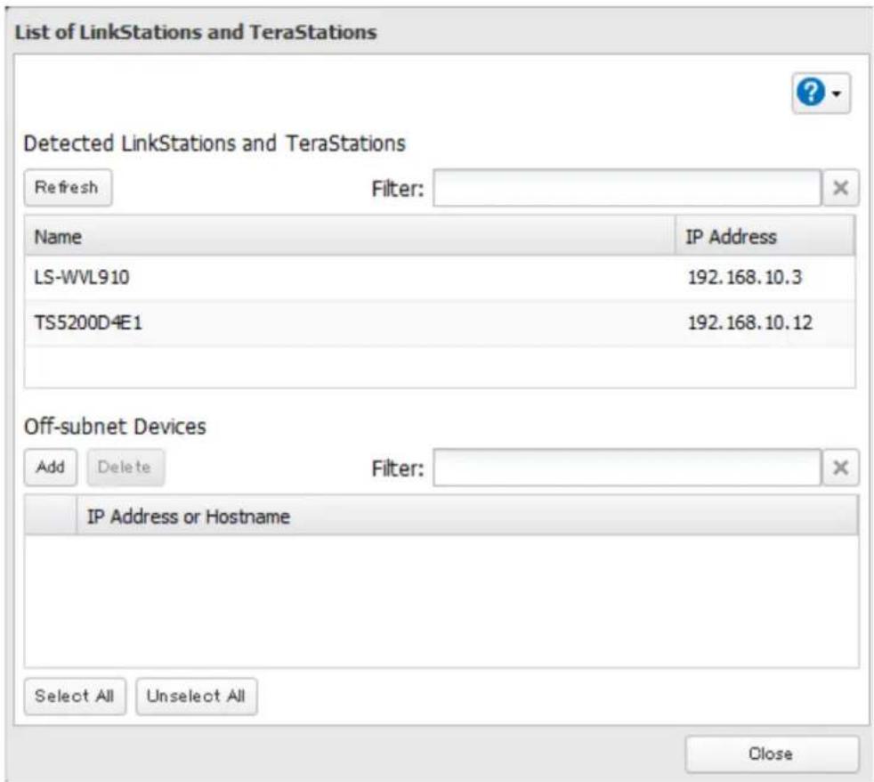BUFFALO TeraStation 3200D - Click List of LinkStations and TeraStations. - 2