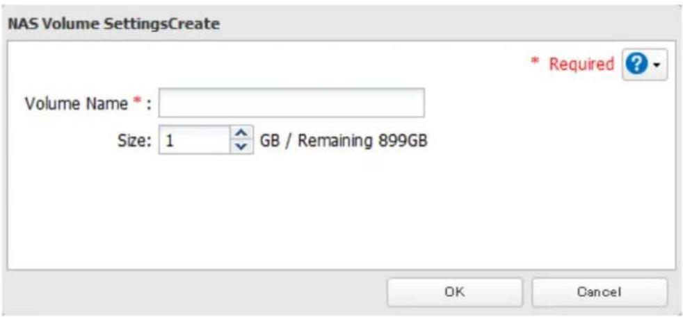 BUFFALO TeraStation 3200D - Configure the desired settings, then click OK. - 1