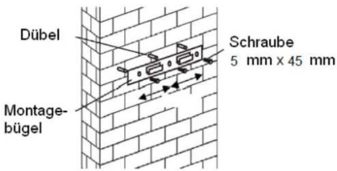Dübel Montage- bügel Schraube 5 mm x 45 mm