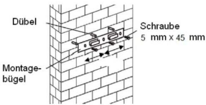 Dübel Montage- bügel Schraube 5 mm x 45 mm
