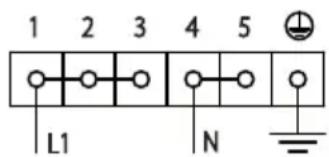 1 2 3 4 5 L1 N