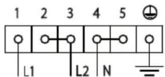 1 2 3 4 5 L1 L2 N