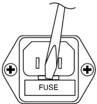MACKIE MR8mk3 - To remove and replace the fuse: - 1