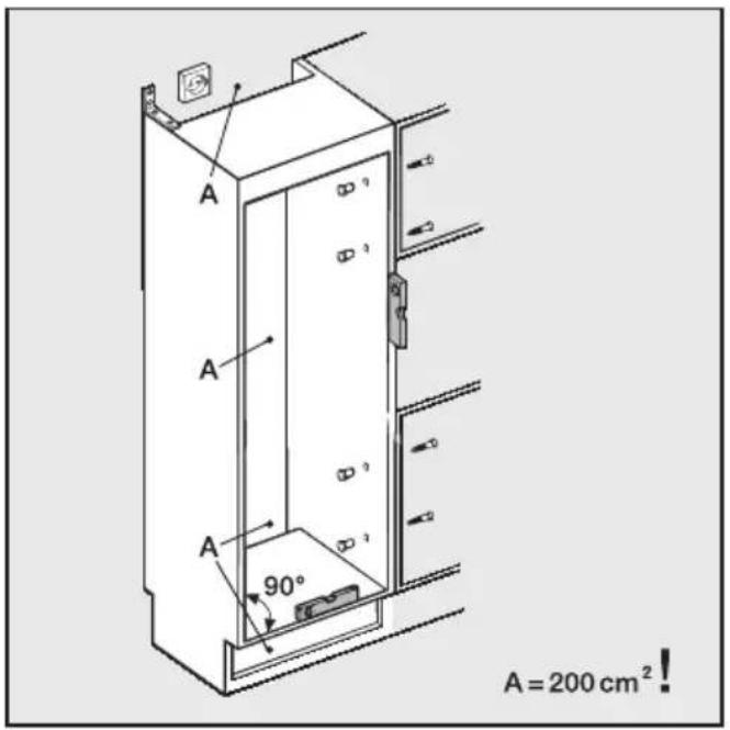 MIELE K 5422 i - Gewicht der Möbeltür - 1