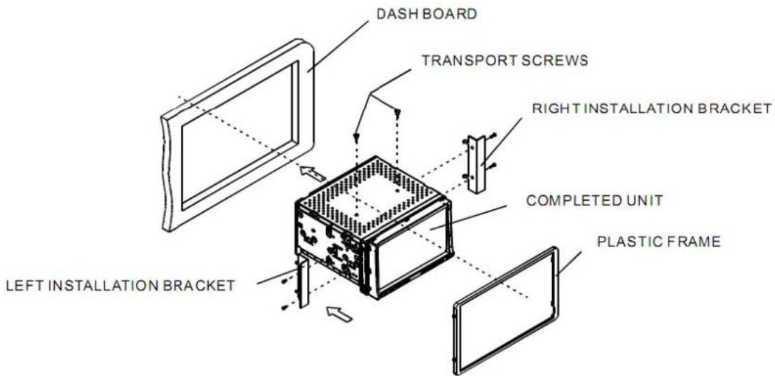 Auna DVA72BT - Unit Installation - 1