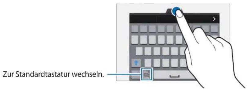 Zur Standardtastatur wechseln.