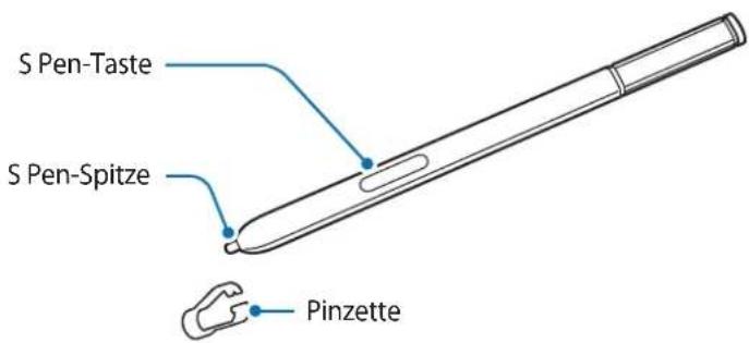 S Pen-Taste S Pen-Spitze Pinzette