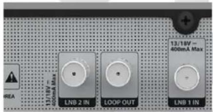 LNB 2 IN LOOP OUT LNB 1 IN 13/18V 400mA Max