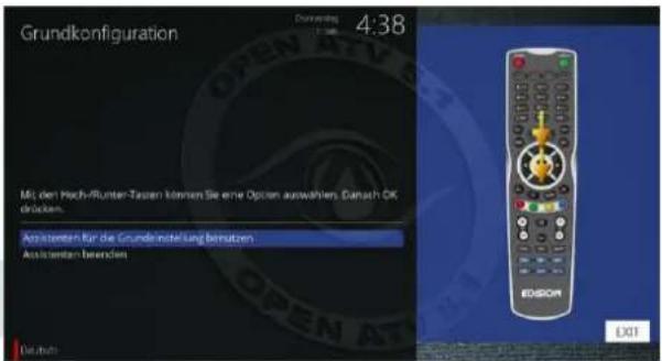 Grundkonfiguration 4:38 Mit den Pech-Runter-Tasien können Sie eine Option auswahlen. Danach OK drücken. Anschenden für die Grundneistellung besutzen. Anschenden beenden Deutsch EDISON L01